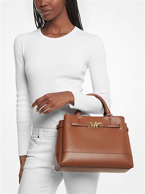 michael kors belted satchel bag|michael kors large satchel handbag.